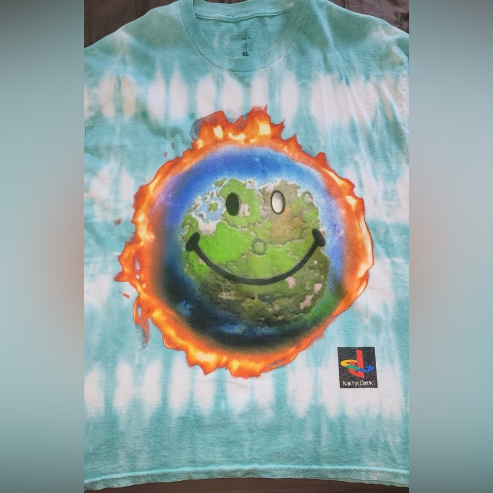 TRAVIS SCOTT World Tie Dye T shirt